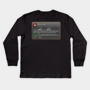 Blackest  Coffee Kids Long Sleeve T-Shirt